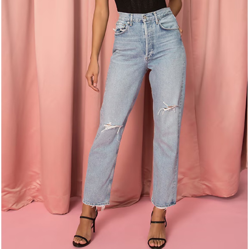 [ AGOLDE ] 90’s Mid Rise Loose Fit Distressed 23
